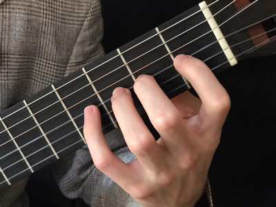 postura violão: mão esquerda dedos 2