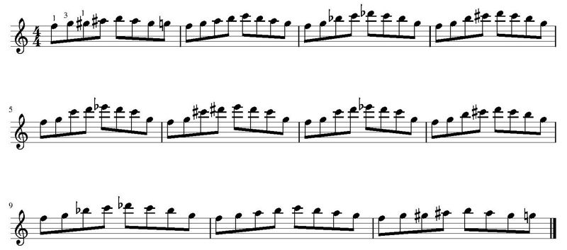 Exercício de saltos para violão 2